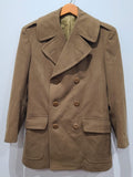 WWII US Army Officer's Wool Doeskin Overcoat Size 37R