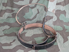 WWII German SS RZM Political Belt and Shoulder Strap Named
