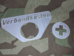 Reproduction WWII German Verbandkasten Plastic Stencil Set