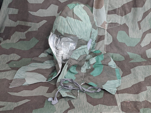Original WWII German Splinter Pattern Reversible Parka Hood