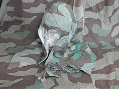 Original WWII German Splinter Pattern Reversible Parka Hood
