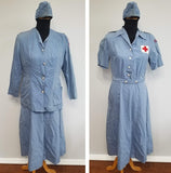 WWII Women's American Red Cross Uniform: Dress,  Jacket,  Garrison Cap Hat