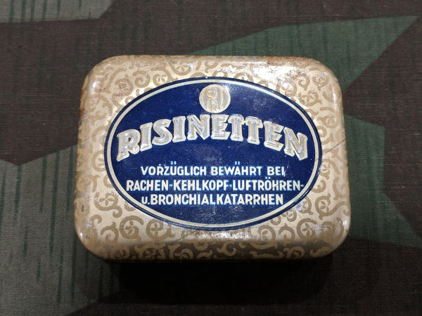 WWII 1930s / 1940s German Risinetten Cough Drop Tin