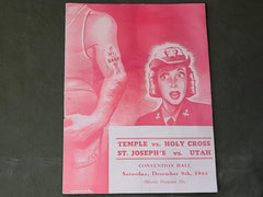 WWII 1944 Basketball Program with WAVE on the Cover