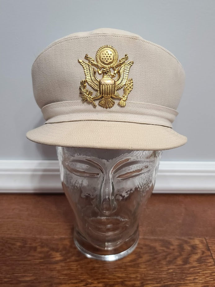 Service Hat WWII ANC Army Nurse Women's Uniform Beige Service Hat