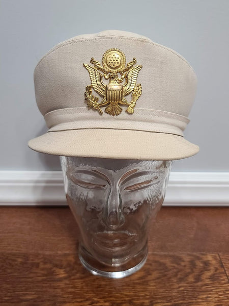 WWII ANC Army Nurse Women's Uniform Beige Service Hat