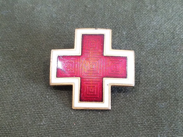 WWII American Red Cross Enamel Pin (for Women's Uniform Hats)