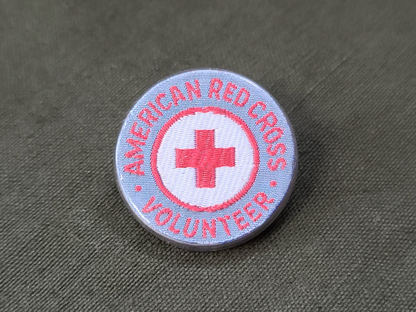 American Red Cross Volunteer Pin Fabric