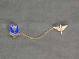 WWII Army Air Corps Technical Training Command Sweetheart Chain Pin