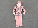 WWII Articulated Army Soldier Buddies Brooch Pin Sweetheart