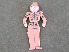 WWII Articulated Army Soldier Buddies Brooch Pin Sweetheart