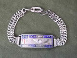 WWII CBI China Burma India 1944 Silver Sweetheart Bracelet Pilot Wings