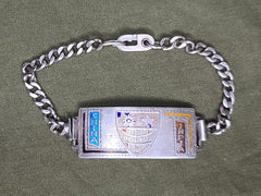 WWII CBI China Burma India Silver Sweetheart Bracelet