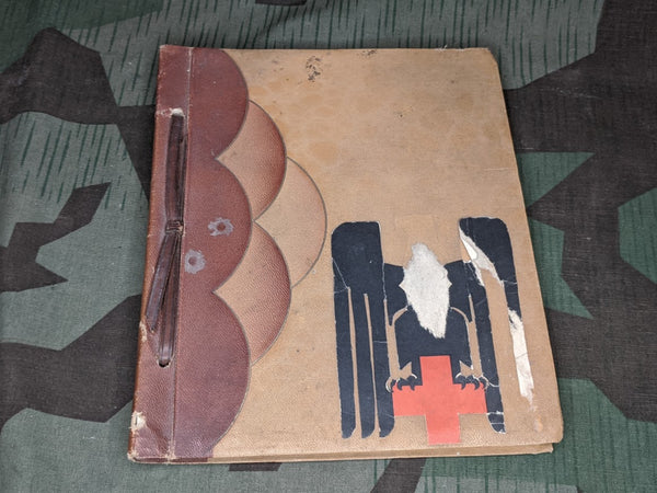 WWII DRK Deutsches Rotes Kreuz (German Red Cross) Scrap Book