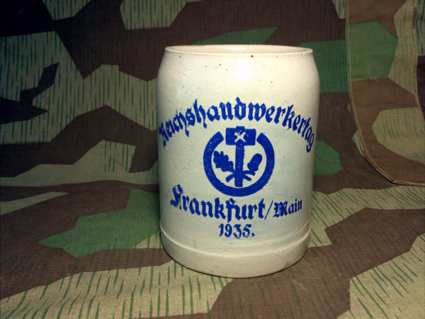 WWII German 1935 Reichshandwerktag Original Krug 1/2L