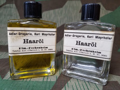 WWII German Adler Drogerie Hair Oil Haaröl Bottle
