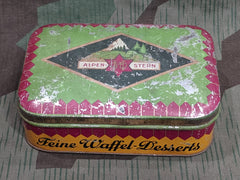 WWII German Alpen-Stern Waffel-Desserts Tin