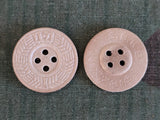 WWII German Arbeitsdienst Pressed Paper 20mm Buttons (Lot of 5)