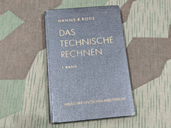 WWII German Arbietsfront "Das Technische Rechnen" Book