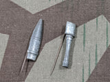 WWII German Artillery Shell & Stick Grenade Tinnies Pins