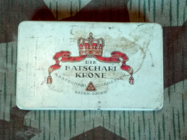 WWII German Batschari Krone 24 Cigarette Tin