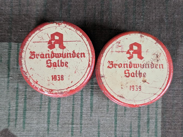 WWII German Brandwunden Salbe 1938/1939 Burn Wound Salve Tin