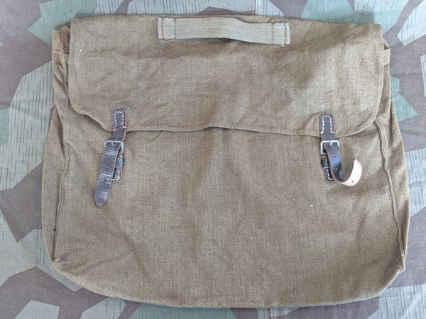 Original WWII German Clothing Bag w/ Captured British Webbing