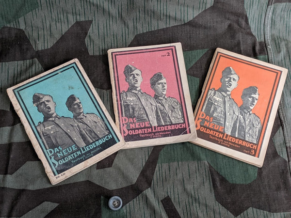 WWII German Das Neue Soldaten Liederbuch Soldier's Song Books Set of 3