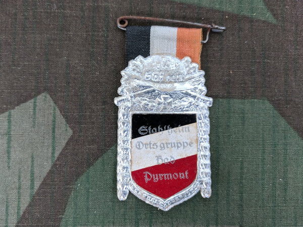 WWII German Der Stahlhelm Paper Pin Bad Pyrmont