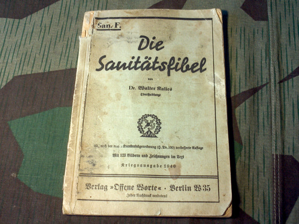 WWII German Die Sanitätsfibel 1940 Medic's Field Manual