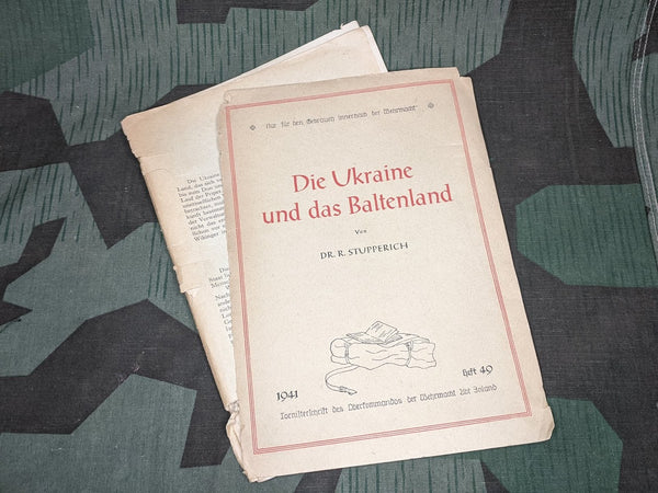 WWII German Die Ukraine und das Baltenland Wehrmacht Book