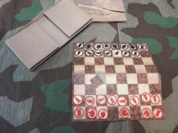 WWII German Feldpost Chess Board Game Set As-is