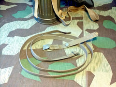 WWII German Gas Mask Can Straps Reproduction