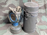 WWII German Gas Mask in Canister