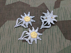 Original WWII German Gebirgsjäger Metal Hat Edelweiss