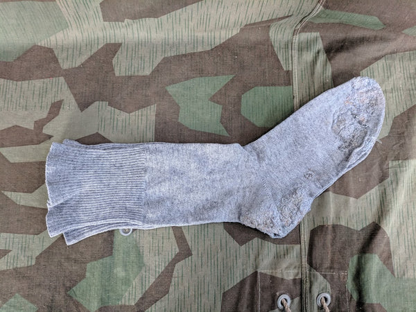 WWII German Gray Heavily Repaired Socks