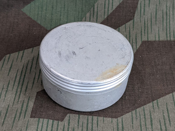 WWII German Heer Marked Small Aluminum Container