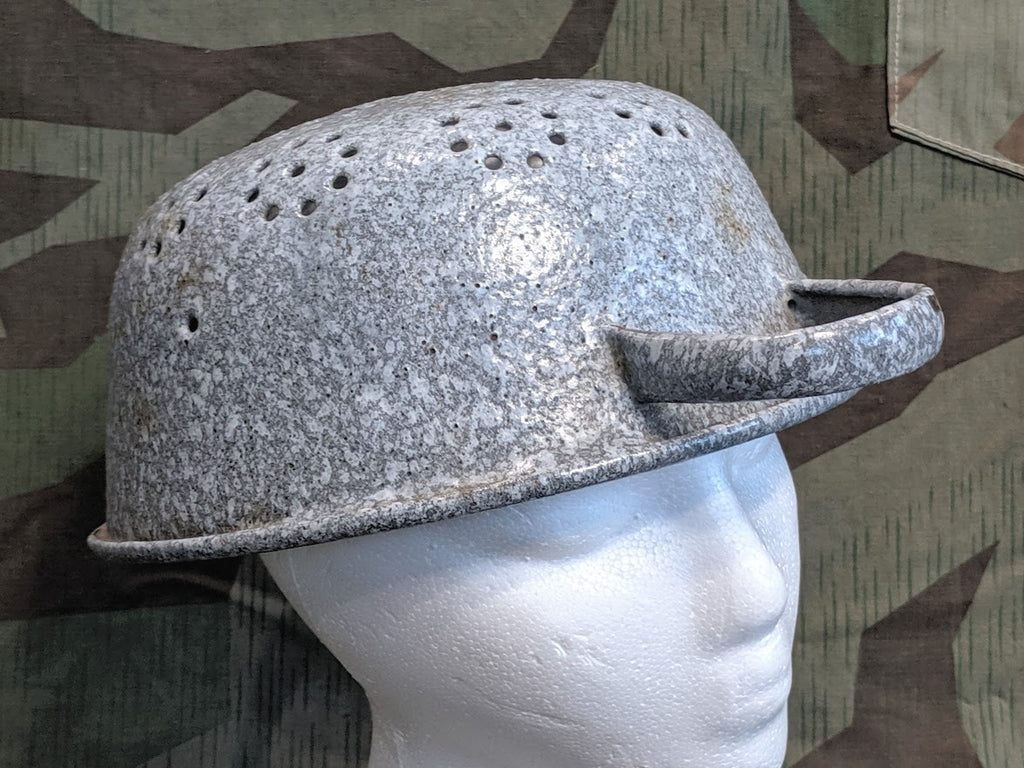colander motorcycle helmet German Helmet made into a Strainer