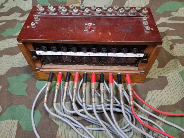 WWII German Klappenschrank 10 Line Phone Switchboard