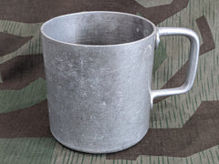 WWII German Large Aluminum Cup Heer 1940
