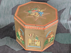WWII German Lebkuchen Cookie Tin Adolf Hitler Platz