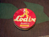 WWII German Lodix White Shoe Polish Tin