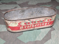 WWII German Lubern Bratheringe Herring Fish Tin