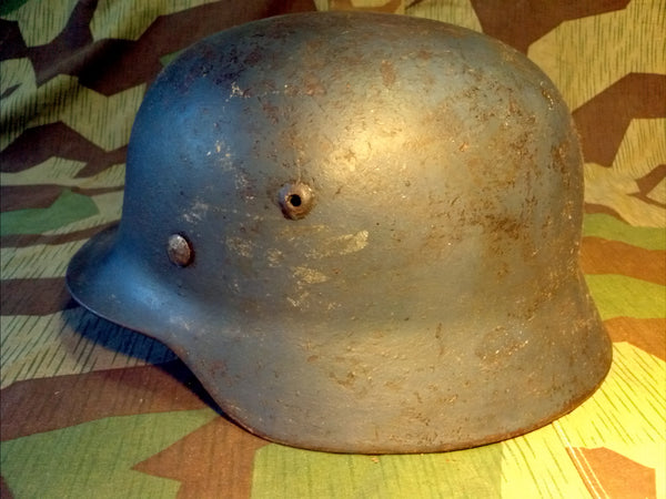 WWII German M35 Double Decal Luftwaffe Helmet 66 Shell