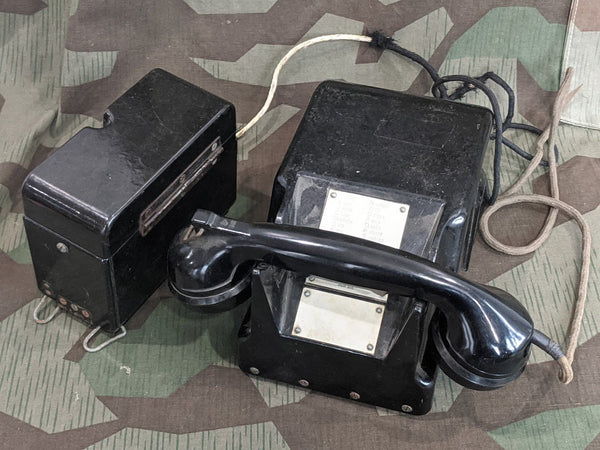 WWII German M38 Desk Phone Tischfernsprecher 38 UNTESTED