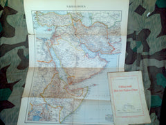 WWII German Map: Schlag nach über den Nahen Osten