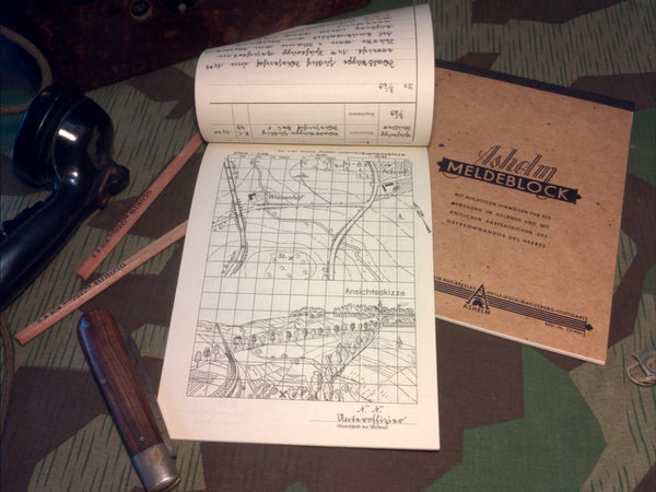 WWII German Meldeblock Message Report Book Reproduction