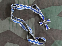 WWII German Mother's Cross in Bronze with Ribbon