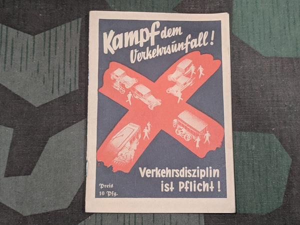 WWII German NSDAP Traffic Manual "Traffic Discipline is Your Duty!" Book