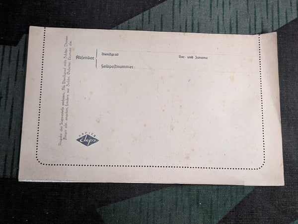 WWII German Original Feldpost brief Postcard